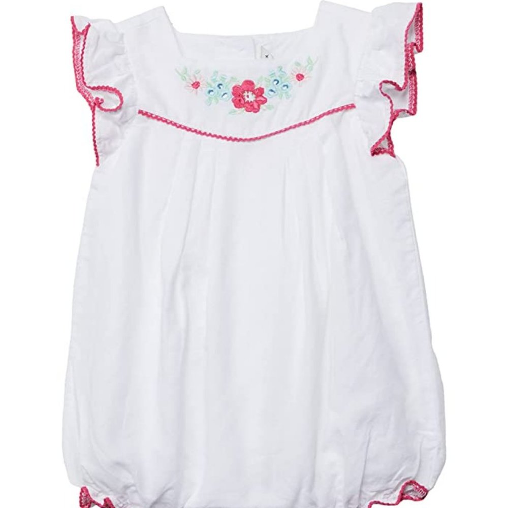 Janie and Jack - Linen Embroidered Bubble